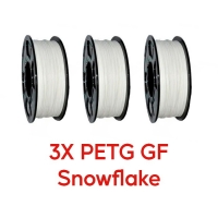Комплект 3 шт. PETG пластик GF SNOWFLAKE / Белый, филамент для 3D принтера