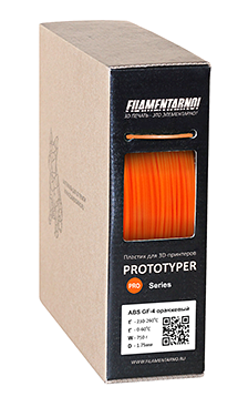 ABS пластик GF-4 Оранжевый, филамент для 3D принтера